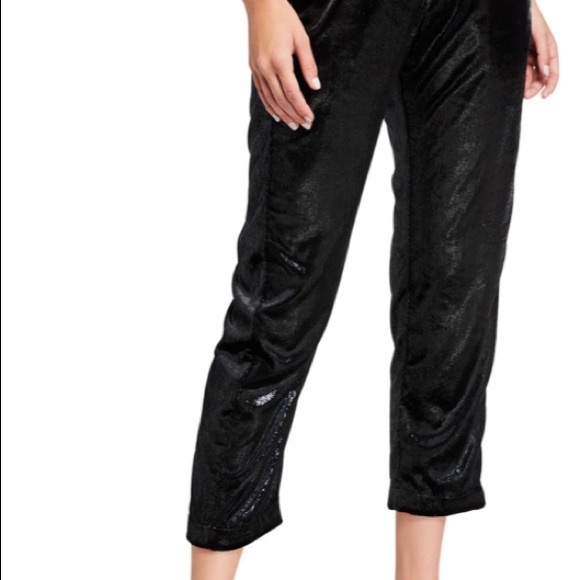 XIRENA Stretch Waist Declan Pants Black Shine - Picture 2 of 8